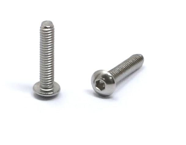 iexcell 100 Pcs M2.5 x 12mm Thread Pitch 0.45 mm Stainless Steel 304 Hex Socket Button Head Cap Screws Bolts Kit - size: M2.5 x 12mm