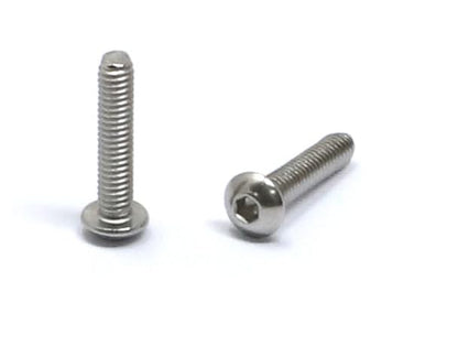 iexcell 100 Pcs M2.5 x 12mm Thread Pitch 0.45 mm Stainless Steel 304 Hex Socket Button Head Cap Screws Bolts Kit - size: M2.5 x 12mm