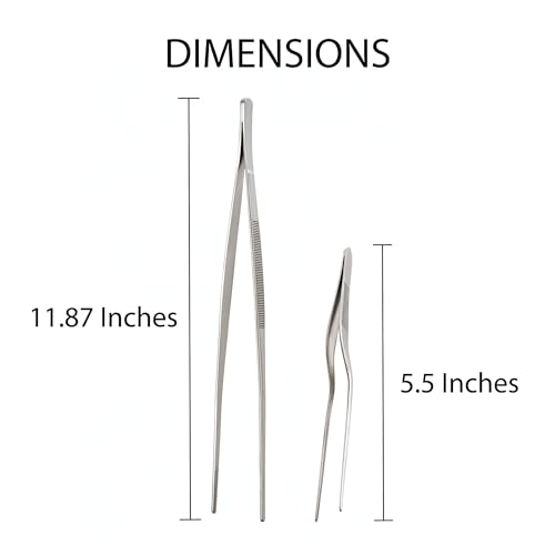 Cutlery-Pro Saute and Plating Tong Set, Stainless Steel, 2-Piece Set - style: Saute and Plating Tong Set