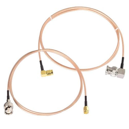 Superbat SMA to BNC Cable 3ft 50ohm RG316 SMA Male to BNC Male Cable 2-Pack - color: Straight cable+right angle cable 3ft