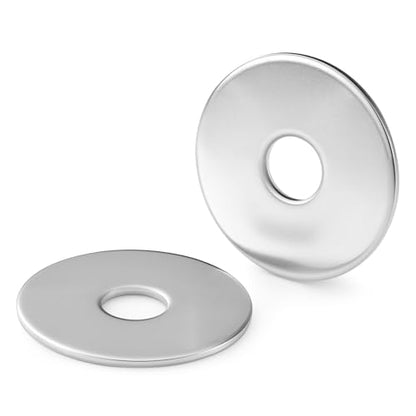 60PCS 1/4" x 1" Fender Washers, 304 Stainless Steel 18-8, Thickened 1/4 Fender Washer,1/4" ID x 1" OD - color: Silver, size: 1/4x1"