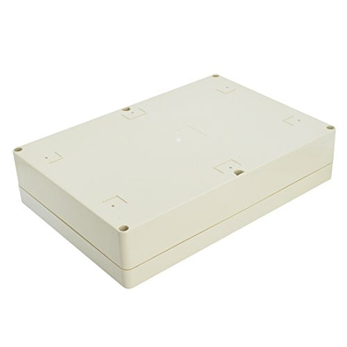 LeMotech Waterproof Dustproof IP65 ABS Plastic Junction Box Universal Electric Project Enclosure Pale Gray 10.4 x 7.2 x 2.4 inch (263 x 182 x 60 mm) - size: 10.4"x7.2"x2.4"