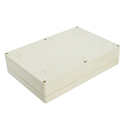 LeMotech Waterproof Dustproof IP65 ABS Plastic Junction Box Universal Electric Project Enclosure Pale Gray 10.4 x 7.2 x 2.4 inch (263 x 182 x 60 mm) - size: 10.4"x7.2"x2.4"