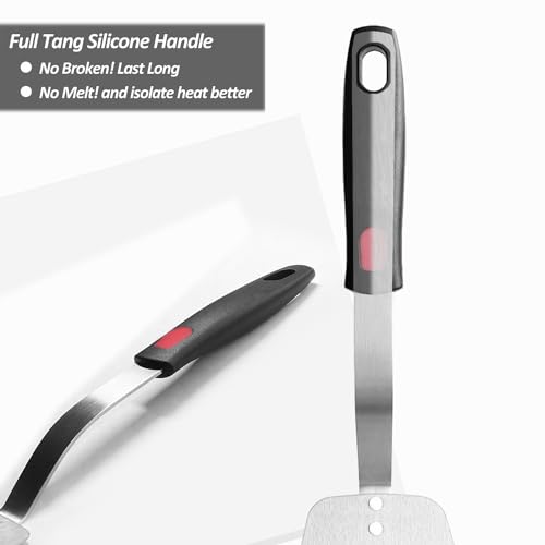 Stainless Steel Flexible Spatula, Thin Metal Turner, X' Large Solid - size: X' Large