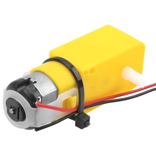 10Pcs Vgoohobby TT DC Gearbox Motor Dual Shaft 3-8V Gear Motors 200RPM Ratio 1:48 Shaft Motor with 2.54mm Wire for Arduino DIY Car Robot Toys