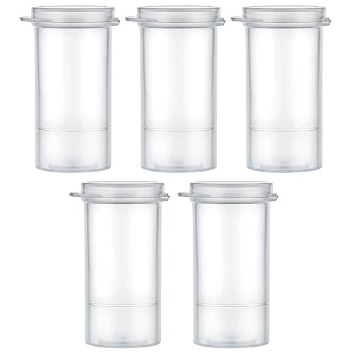 Maymom Water Tight Sample Vials, Bottle, Cup, for Small Parts, Beads; Air Tight; Prescription Bottle, Rx Vial (40mL) - size: 40mL 5pc