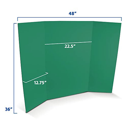 Flipside Products 36” x 48” Foam Project Boards for Presentations, Science Fair, School Projects, Event Displays and Trifold Picture Board - Green 3/16'' Thick - 10 Pack - color: Green, style: 10 Pack