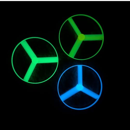 3-Pack Fans Compatible with Snap Circuits 6SCM1F M1 Motor - color: Blue-green-yellow-glow