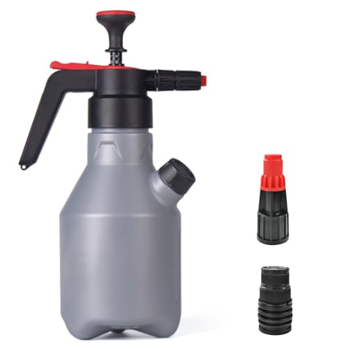 2L Car Wash Pump Foam Sprayer, 0.5 Gallon Hand Pump Sprayer, Car Wash Foam Gun, Pressure Water Soap Spray Bottle, Suitable for Car Beauty, Wheel Washing, Flower Watering, Sanitation and Cleaning