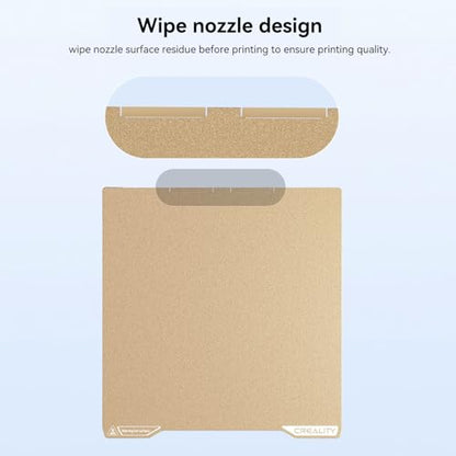 Creality K2 PEI Double Sided Frosted Build Plate Textured PEI Build Plate Flexible Removal Spring Steel Sheet 270x293mm for K2 3D Printer - style: K2 PEI (270x293mm)