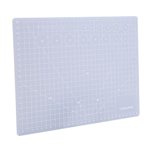 A5 Translucent Cutting Board – Self-Healing Craft Mat for Quilting, Rubber Stamp & Model Making, Non-Slip Non-Reflective Surface(M) - size: 11.8"L x 8.7"W