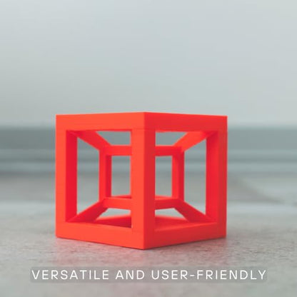 PLA Red 3D Printer Filament Fused Materials - 1kg Spool, 1.75mm, Dimensional Accuracy +/- 0.03 mm - color: Red, 1.75mm, 1kg