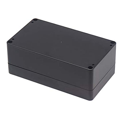 Junction Box, Zulkit Project Box IP65 Waterproof Outdoor Box ABS Plastic Electrical Boxes Electronic Enclosure Black 6.22 x 3.54 x 2.36 inch (158 x 90 x 60 mm)(Pack of 2) - size: 6.22'' x 3.54'' x 2.36''(Pack of 2)