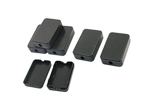 55x35x15mm Waterproof Electric Project Case Junction Box with Cover Black Plastic, 6-Pack - size: 55 x 35 x 15mm(6PCS)
