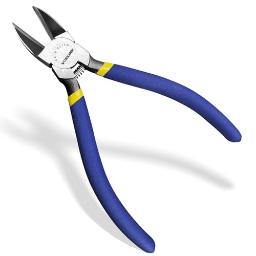 VCELINK Wire Cutter 6-Inch Side Cutter, CR-V Small Flush Cutter - size: 6"x 1 PC