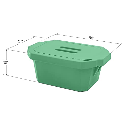 SP BEL-ART Magic Touch 2 HIGH Performance Green ICE PAN; 4.0 Liter MIDI Model, with LID (M16807-4104) - color: Green, size: 4 L Pan