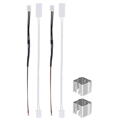 2 Pack Ceramic Heater and Thermistor for X1, 3D Printer Accessories 24V 48W Ceramic Heater 300℃ High Temperature Thermistor and Fixing Clip for Bambu Lab X1/X1C - style: X1/X1C