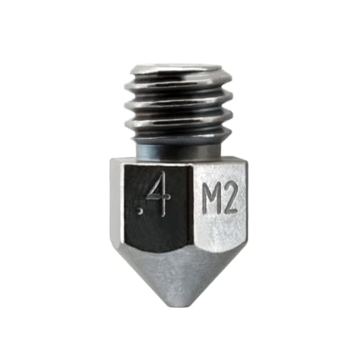 Microswiss MK8 Plated M2 Hardened High Speed Steel Nozzle (.4mm) - size: .4mm