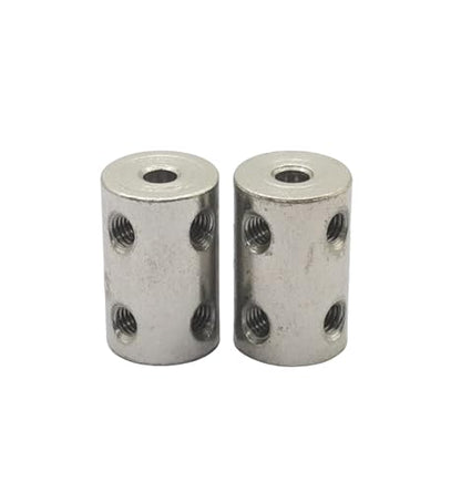 5Pcs 4mm to 4mm Shaft Coupler Connectors,Steel Coupler Rigid Couplings Adapter with Screws for CNC Machine 3D Printer RC Motor Accessories and DIY - size: 4mm to 4mm