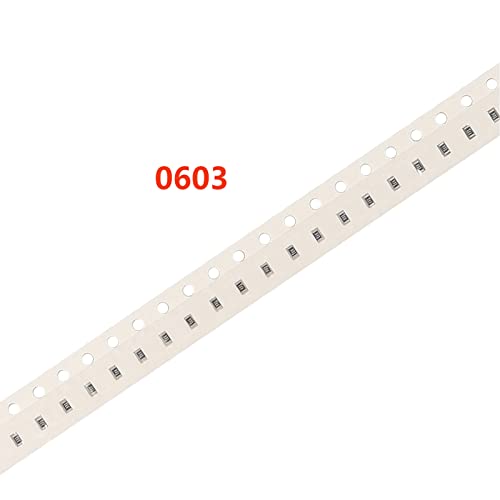 DIANN 4500pcs 1206 0805 0603 SMD Chip Resistor Assortment Kit 0-10M Ω ohm 60 Values (Each Value 25pcs) ±1% Tolerance Thick Film 0-10MR SMT Chip Resistors