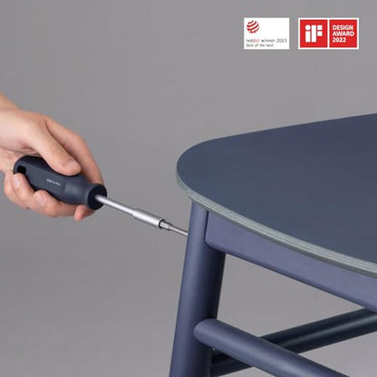 HOTO Hand Tool Set Bundle with Precision Screwdriver Sets Slate Grey