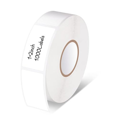 1000 Removable Freezer Labels, 1" X 2" Waterproof Food Container Stickers