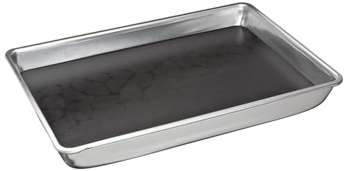 United Scientific™ Dissecting Pan, Aluminum, with Black Wax, 13" X 9.5" X 2" - size: 13" X 9.5" X 2"