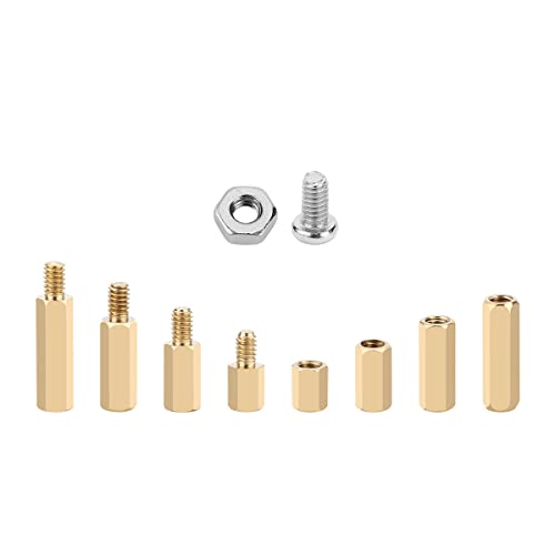 300Pcs M2 Brass Hex Standoff Kit