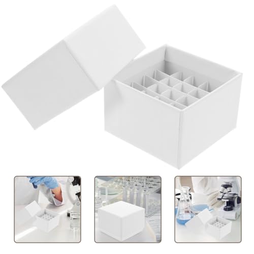 ULTECHNOVO Cardboard Freezer Box with Lid for Samples 2.95 X 2.95 X 1.96 in