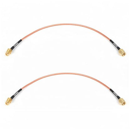 1ft SMA Cable 2PCS, SMA Male to SMA Female Bulkhead RG316 SMA Extension Coaxial for 4G LTE Router Cellular SDR USB Dongle Receiver - size: 1 ft - 2PCS