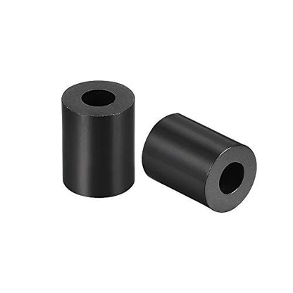 uxcell Nylon Round Spacer Washer 3.2mm ID 7mm OD 7mm Height for M3 Screws Black 100Pcs - size: 3.2mmx7mmx7mm