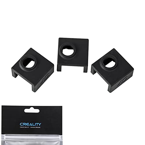 3PCS Official Creality Ender 3 Heating Block Silicone Case, Silicone Sock for Heat Block MK7/MK8/MK9 Extruder Hotend Sock Heat Insulation for Ender 3, Ender 3 V2, Ender 3 Pro, CR-10/S/Pro, CR-10 Max