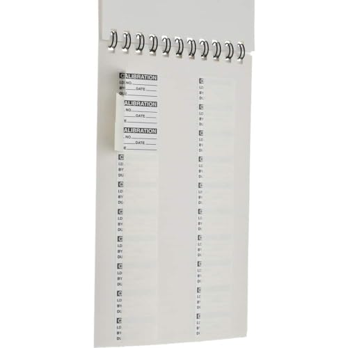 SPI 14-008-7 Clear-Cover Calibration Labels, 1" x 5/8", Black Print, 140 Count - color: Black