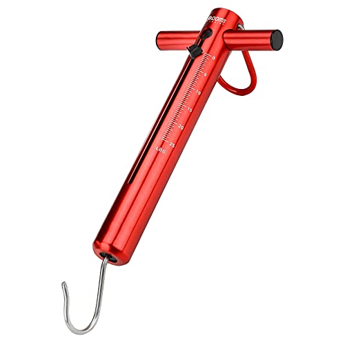 Booms Fishing TS1 Aluminum Tube Fishing Spring & Hook Scale 25LB/11KG - size: 25 LBS