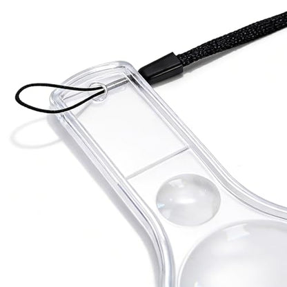 Coloch 60 Pack Plastic Magnifying Glasses for Kids, Mini Handheld Magnifier 5X and 10X Dual Clear Magnifying Lens with Lanyards for Reading, Observation, Science, Outdoor Exploration