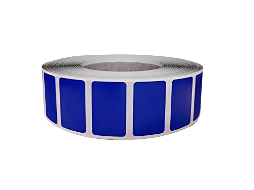 Royal Green Blue Removable Labels, 25.5 x 16mm, 1000 Pack - color: Blue, size: 1000