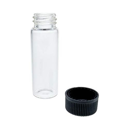 144pk 2 Dram Small Glass Vials with Screw On Cap, Hobby and Craft Lab Sample Vial Set - size: 2 Dram