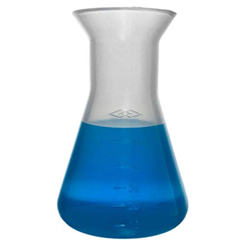 Plastic Erlenmeyer Flask Set - 5 Sizes - 50, 100, 250, 500, and 1000ml, Karter Scientific 230D9 - size: 50/100/250/500/1000ML, style: SET