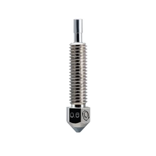 Microswiss FlowTech™ CHT High Flow - CM2™ Nozzle - Equipped with CHT Technology - Multi Filament Channel Design - Copper Body, M2 Hardened High Speed Steel Tip, Long Life, Wear Resistant (.6mm) - size: .6mm