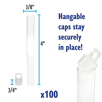 The Beadsmith Friction Tube Variation - size: 4" Long - 3/8" Dia - 100 Per Bag