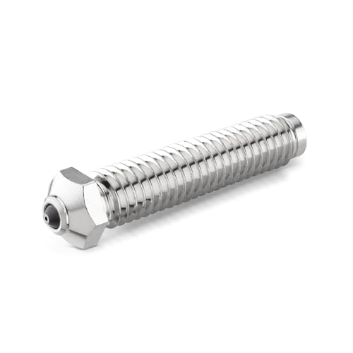 Tungsten Carbide Nozzle 0.4mm for Elegoo OrangeStorm Giga 3D Printer, High Thermal Conductivity Abrasion Resistance for Precision Additive Manufacturing - size: Tungsten Carbide, style: 0.4mm