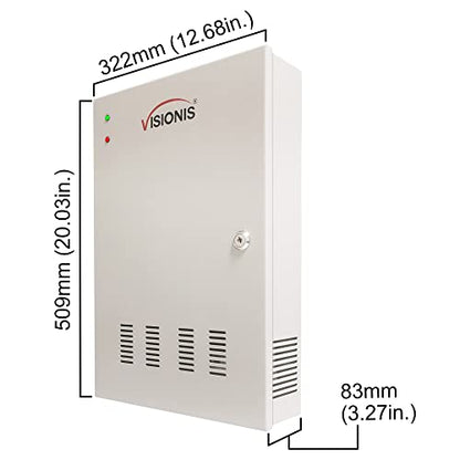 Visionis 4 Door Network Access Control Panel, TCP/IP, Fire Alarm, Cabinet - size: 4 Door Panel
