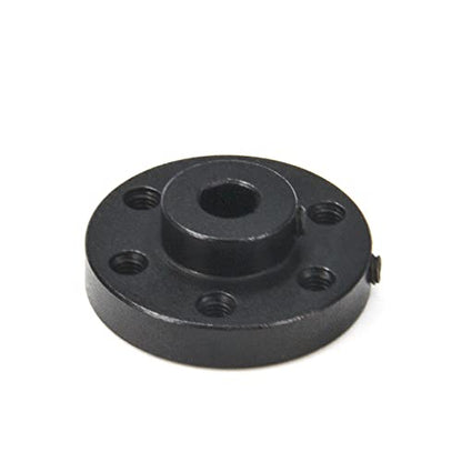 2PCS Black Rigid Flange Shaft Coupling,Universal Aluminum MOUNTING HUB for 5mm Shaft Pair with M3 Thread - style: 5mm-Black