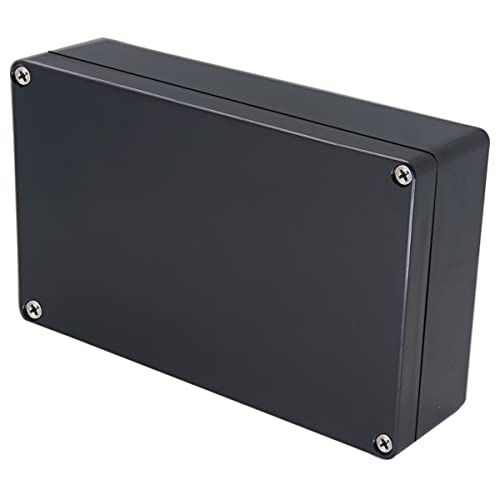 Project Box IP65 Waterproof Junction Box ABS Plastic Black Electrical Boxes DIY Electronic Project Case Power Enclosure 7.87x4.72x2.2 inch (200x120x56 mm) - color: Black, size: 7.87"x4.72"x2.2"