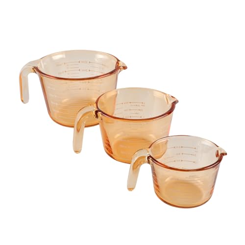 COOK WITH COLOR Glass Measuring Cups - Ideal for Cooking and Baking, Yellow - color: Yellow
