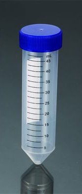 Centrifuge Tubes Conical-Bottom Flat, PP, 50mL, Non- Sterile, Cap Color: Blue (Pack of 50) by BioRx Sponix