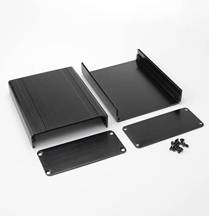 Aluminum Junction Box 110x88x38mm for DIY Electronics - size: 4.33x3.46x1.5 inch(LHW)