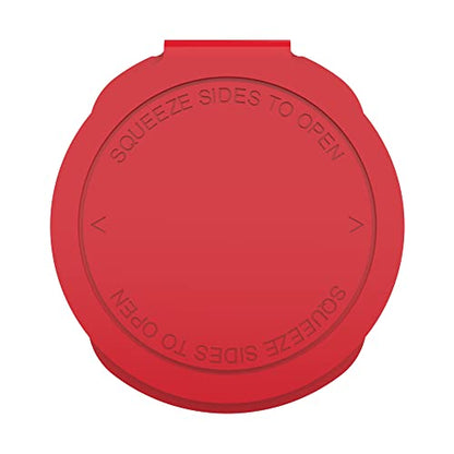 Dragon Chewer 13 Dram CR Plastic Packaging Pop Top Containers - Child Resistant Travel Holder Vial Bottles - 315 qty (Red) - color: Red