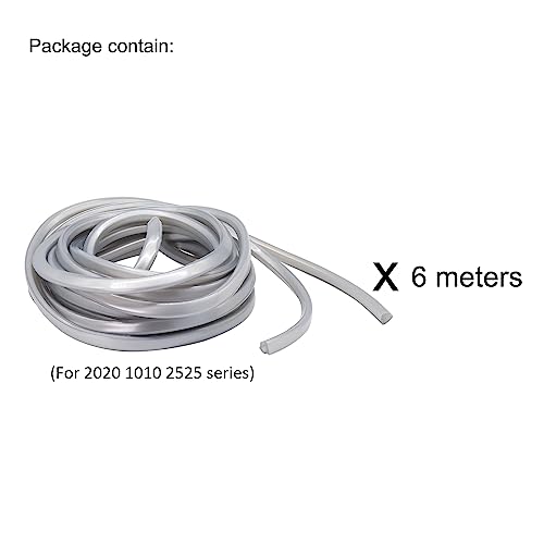 6 Meter 1010 2020 Aluminum Extrusion T Slot Cover Seal Dust Strip Bracket Insert Channel Filler for 6mm 80 20 10 Series 2040 1" V Slot Extruded Aluminum Rail Profile Accessories Hardware - style: 6 meters slot cover