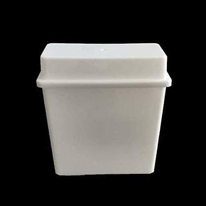 MUHWA White 24 Places Microscope Slides Staining Rack and Jar, Polypropylene，Pack of 2
